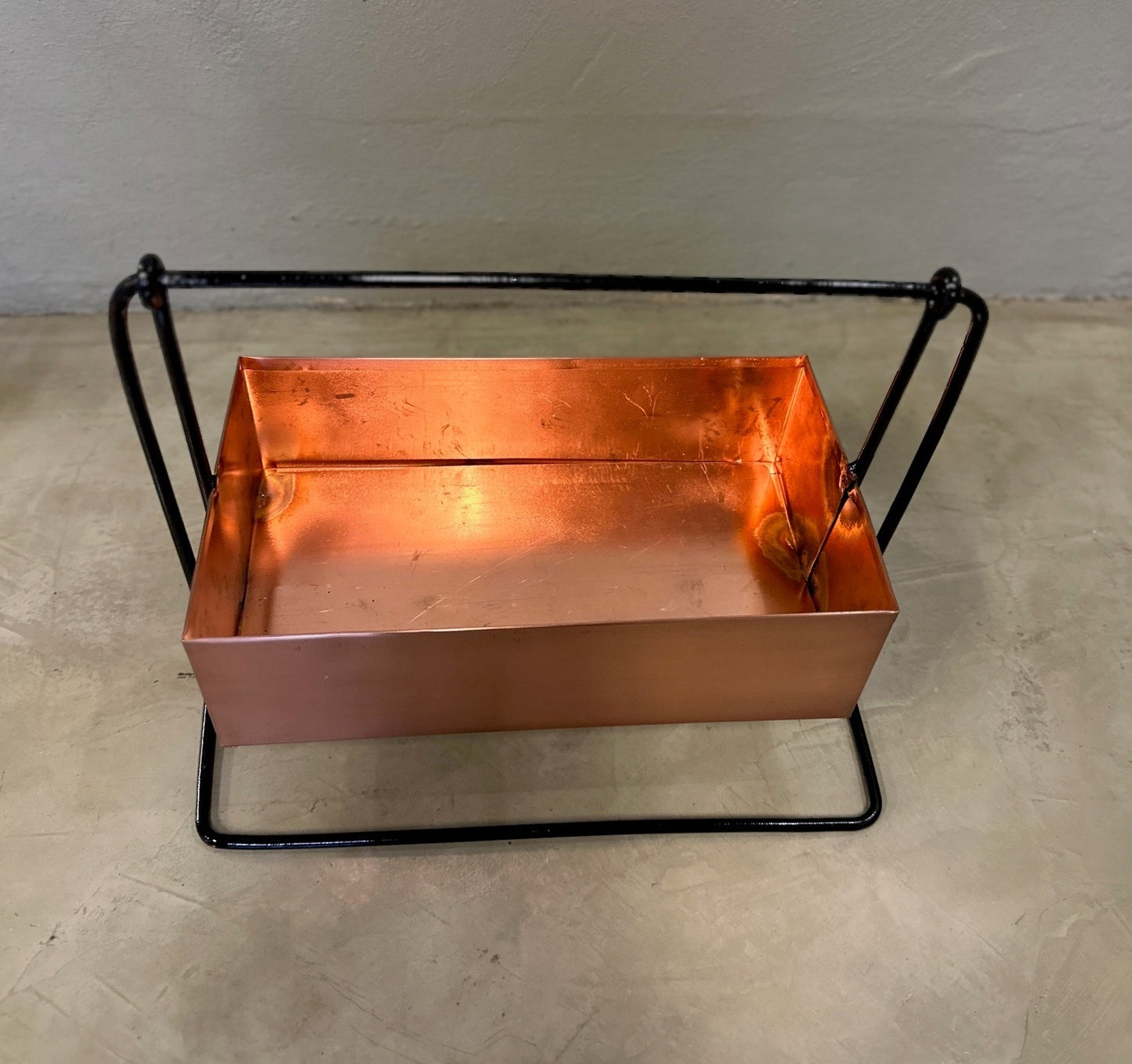 Steel and Copper Hanging Planter