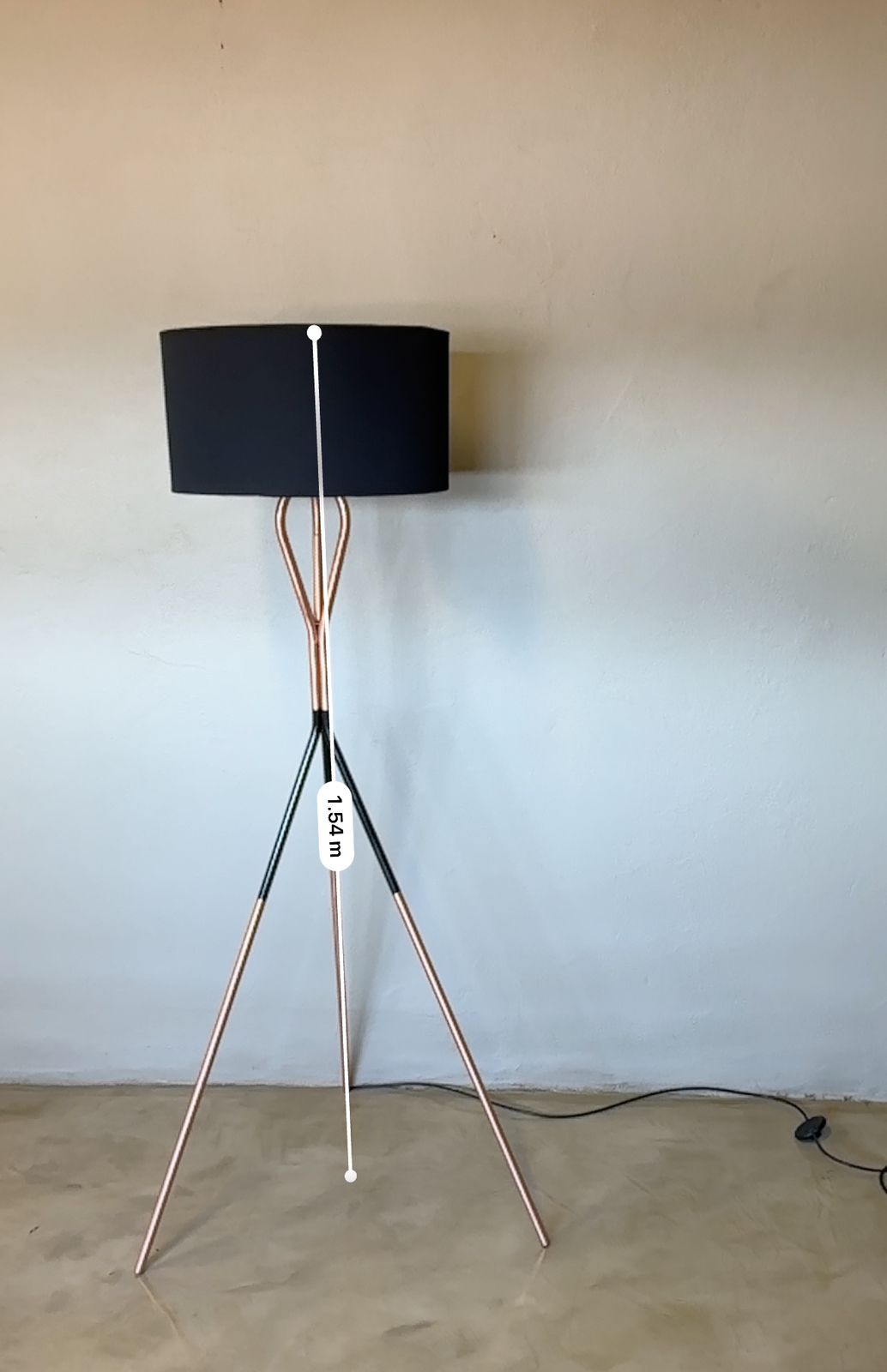 Two-Tone Tripod Lamp