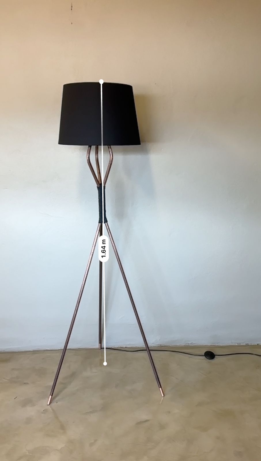 Faded Tripod Lamp