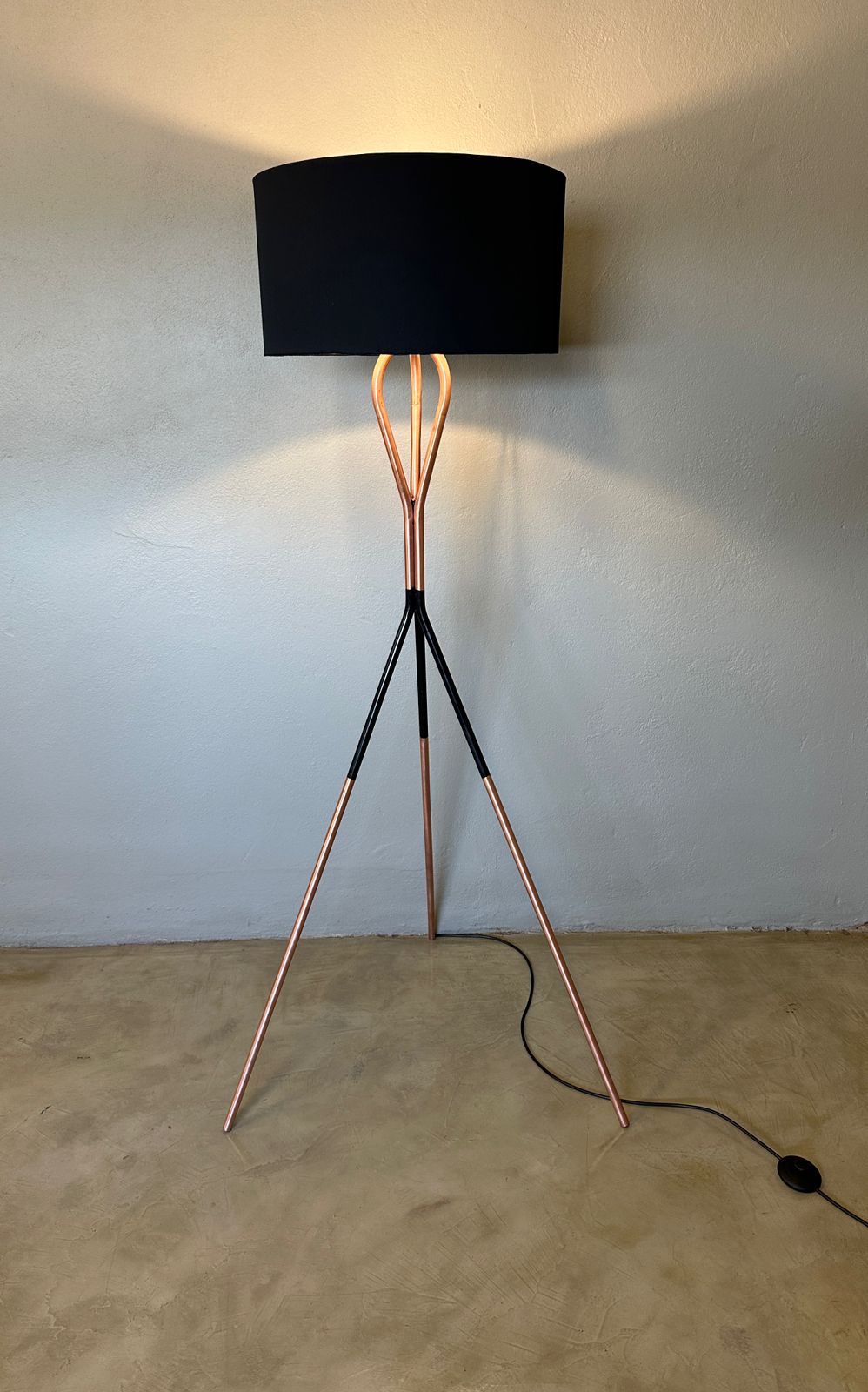 Two-Tone Tripod Lamp