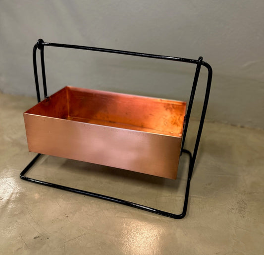 Steel and Copper Hanging Planter